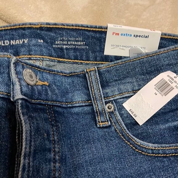 NWT- Old Navy- 14 & 26+. Sky-Hi Straight - Picture 8 of 11